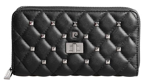 Pierre Cardin Cartera de mujer, de piel sintética, bonita, grande, espaciosa, piel, regalo, cartera con monedero, billetera, cartera para niña