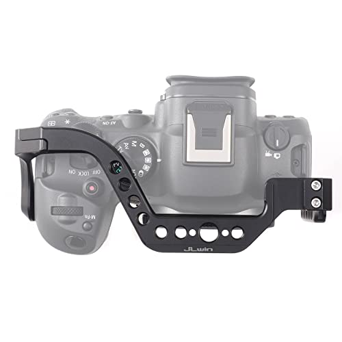 Image of Hersmay EOS R6 II / R6 III Camera Cage with Top Handle for Canon EOS R6 Mark II, R6 Mark III Mirrorless Camera Aluminum Alloy Film Movie Making Camera Video Cage with Shoe Mount