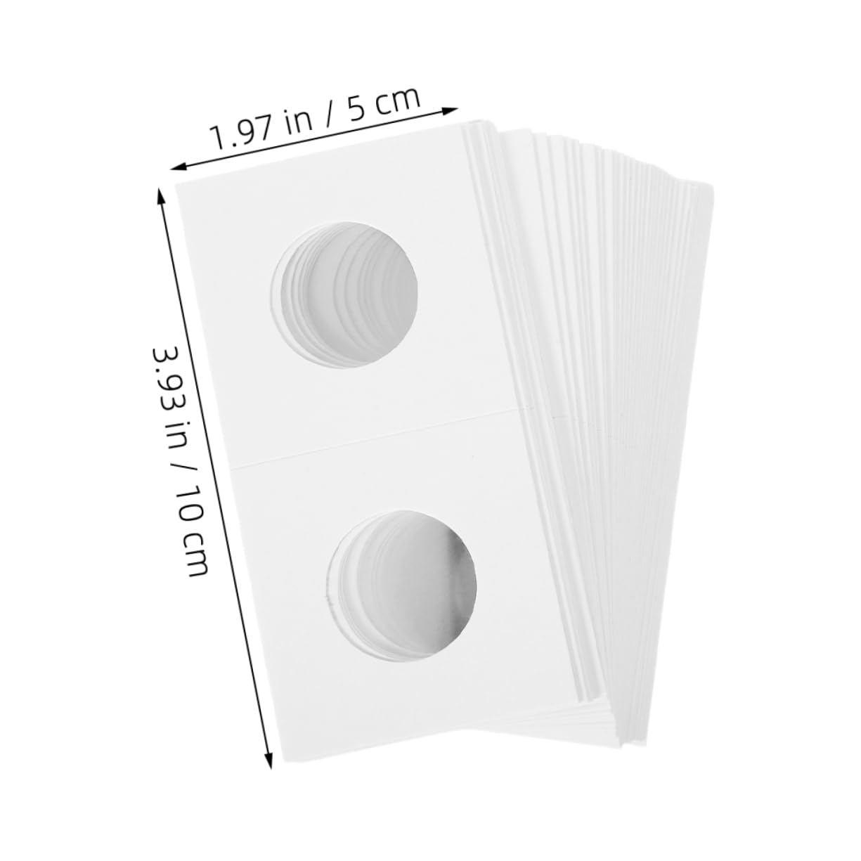 HAPINARY 50Pcs Cardboard Coin Holders Coin Flips for Organizing Coins Elegant Design for Collectors Coin Storage Supplies for Coin Collection and Display