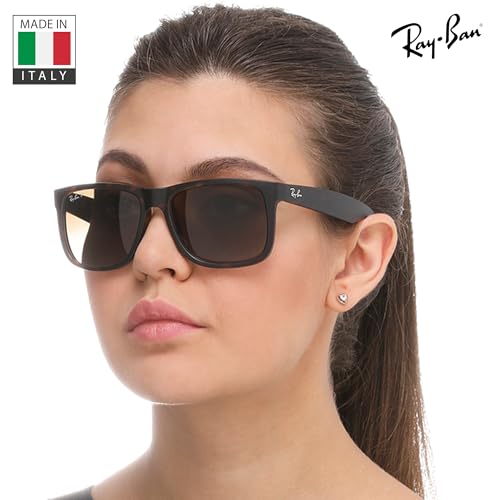 Image of Ray-Ban RB4165 JUSTIN CLASSIC Square Shaped Sunglasses for Men with Official RAYBAN Eyewear Kit