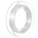 200 m Clear Nylon Invisible Thread String for Hanging Christmas Ornaments, Bracelet Making, Sew Hobby, Clear Beading Thread with Bead Needle (0.25mm)