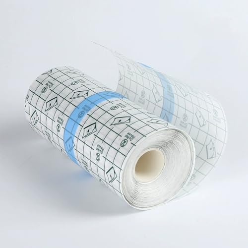 Transparent Dressing Adhesive Bandage 3.94"x 10.94 Yard Waterproof Clear Adhesive Bandages Stretch Tape Post Surgical Shower Shield Dressing Tape for Skin Repair Tattoo Aftercare Swimming (10cmx10M)