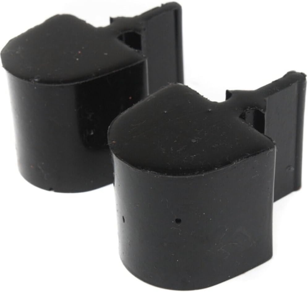 2pcs Front Side Shock Bump Stops Polyurethane for Chevy Black Pull Through Style H-1.25 in. L-1.5 in. W-1 9/16 in