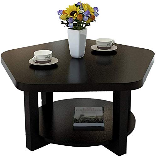 QTQZDD Living Room Coffee Table, Creative Wooden Double Layer Small Co QTQZDD Living Room Coffee Table, Creative Wooden Double Layer Small Co