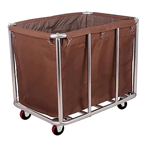 Kommerzielle Wäschebox mit Rädern, 400 l große Wäschekörbe Cover