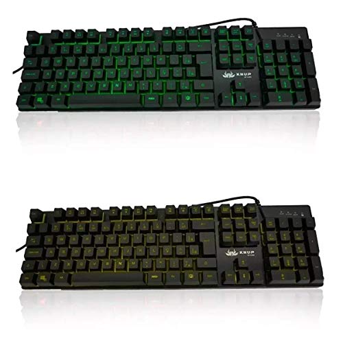 Teclado Gamer Do Pc Qwerty Abnt Knup Kp-2050 Iluminação Rgb Led