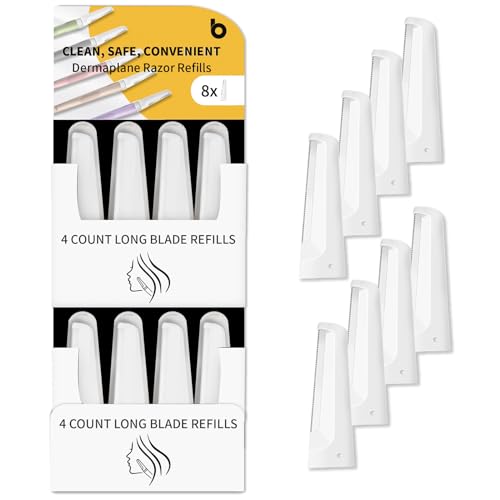 Dermaplane Razor Blades, 8 Long Dermaplaning Blades