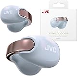 Écouteurs sans Fil nearphones JVC de Type Earcuff avec Arceau Brillant, Ajustement Confortable, Connexion multipoint, Bluetooth 5.3, autonomie de 24 Heures   HA NP1T AN (édition Perle Bleu Eternel)