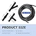 WZP Windshield Washer Hose Kit, 13 Ft (4M) Rubber Washer Fluid Tubing with T-type Y-type I-type Hose Connector, Universal for Connecting Car Water Pumps and Nozzles, Fit for Most Vehicles (Black)
