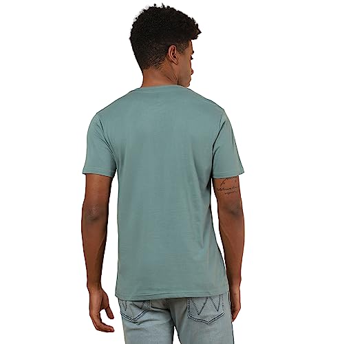 Image of Wrangler Men's Graphic Print Green T-Shirt (Regular)