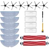 UPhitnis 20pc Ersatzteile Zubehör für Xiaomi Roborock S7 S7+ S7 Plus S7 MaxV Plus Ultra T7 T7S T7 Plus T7S Plus Staubsauger Zubehörset, 2 Hauptbürsten, 4 Seitenbürsten, 4 HEPA Filter, 6 Tücher
