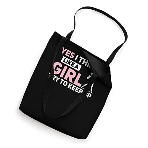 Bolsa tote Yes I Throw Like A Girl miniatura 2