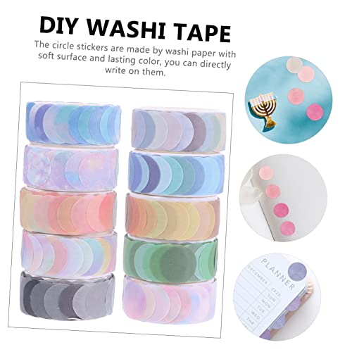 COHEALI 30 Rolos De Fita Adesiva Washi Tapes Fita Adesiva Colorida Fita Adesiva Colorida Diário Wash