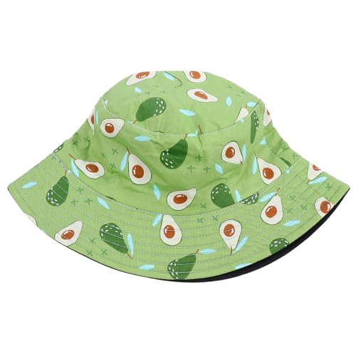 Healeved 1 Pieza Sombrero de Pescador de Fresa luz Ultravioleta del Clavo Sombreros para Hombre protección Solar plegatin Tripe Sombrero de Doble Cara Sombrero de Pescador de Doble Cara