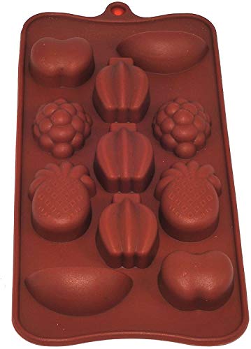 Selecto Bake - Moule à chocolat en silicone, marron (fruits) Cover