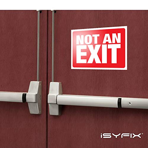 Signalétique Not An Exit vinyle laminé haute résistance aux rayures