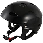 Reinscer Casco de protección de seguridad 11 aguje...: Correa de hombro ajustable con hebilla. Almohadilla para la barbilla y fácil en el bucle de desenganche/gatillo. 11 rejillas de ventilación, transpirables. Mini trinquete ajustable en la parte posterior del casco para un ajuste . Construido para prot...