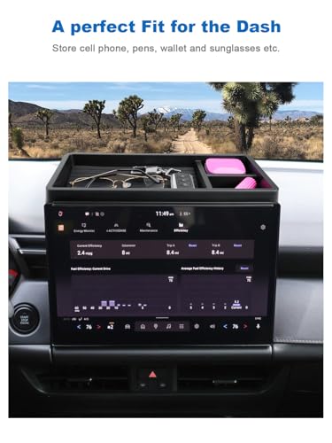 Image of CDEFG Dashboard Storage Tray for 2026 Mazda CX5 12.9 inch Screen, for 2026+ Mazda CX-5 (S /Select /Preferred /Premium) Accessories Behind-Screen Dash Organizer Storage Box (Not for Premium Plus)
