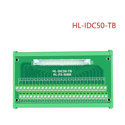 Cable IDC50 y bloque de terminales para montaje en riel DIN sin soporte 5