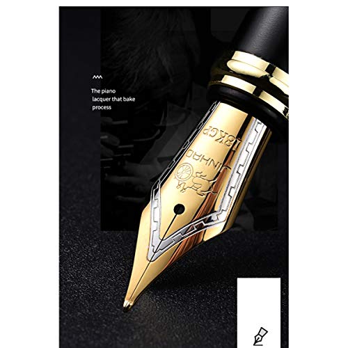 Jinhao New Version X450 Fountain Pen Luxury Marble Blue 18Kgp M Nib Calligraphy Ink Pens Office Supplies With Gift Pen Pouch #TOP3