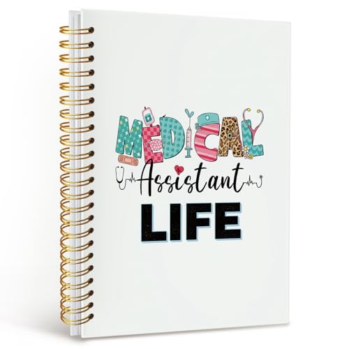 Carnet de notes Assistant Médical journal intime MA pour femme cahier rigide A5