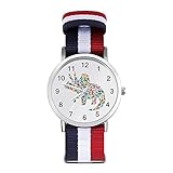 腕時計 かわいい カラフル 恐竜柄 時計 うで時計 メンズ レディース Watch おしゃれ アナログウォッチ ナイロンベルト 人気 カジュアル アナログ腕時計 北欧 個性的 軽量 40mm ビジネス ファッション 簡約風 ウォッチ プレゼント 贈り物 箱付
