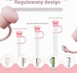 14 sztuk pokrywek na słomkę, pyłoszczelne, silikonowe zatyczki na słomkę