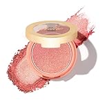 Oulac Shimmer Blusher for Cheeks Make up, Coral lluminator Blush Suitable for Light Tone Skin, Long-Lasting Fade & Sweat Resistant, Vegan&Cruelty Free, F03 Sweet Date