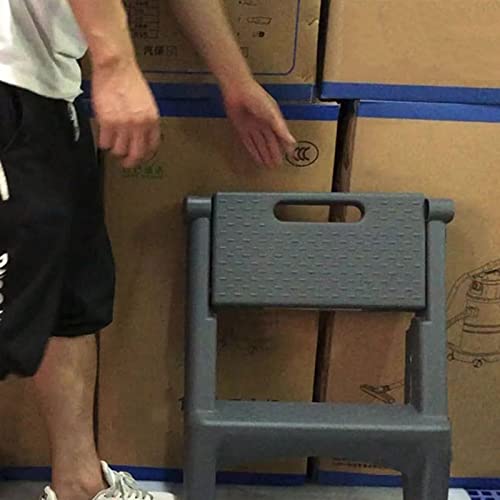 Taburete plegable de 2 escalones ligero para interiores y tareas del hogar 5