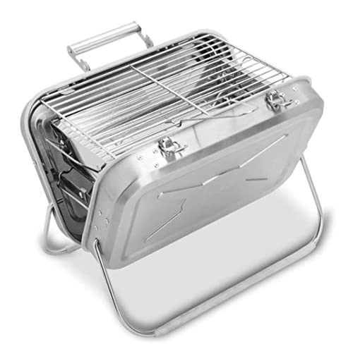 Barbecue portable pliable à charbon de bois pour petit espace et camping sauvage