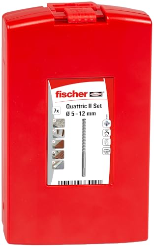 Fischer - Juego De Brocas Pared Hormigón 5-12mm 7 Unidades