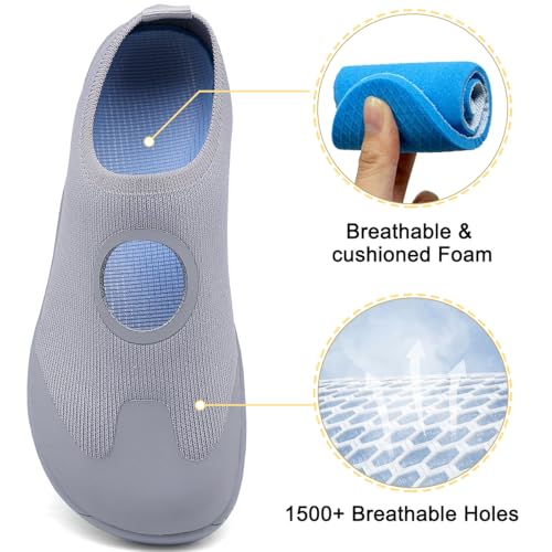 Women's Barefoot Shoes Wide Toe Box Walking Running Shoes Zero Drop Sole Minimalist Wide-Fit Shoes Breathable Lightweight Fashion Tennis Sneakers for Gym Sport4