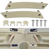 Abodvu Interior Door Pull Handle Cover Compatible with VW Beetle Bug 1998-2010,Door Handle Panel Set Trim with Screws for Front Left Driver & Right Passenger Side,1C0867171A/1C0867172A,Beige,2PCS
