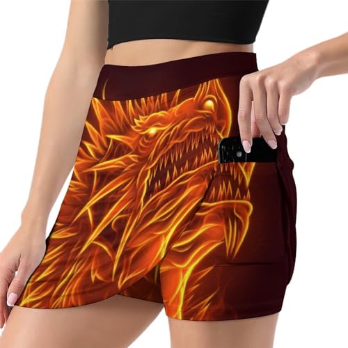 Jupe de tennis femme athlétiques skort léger de running