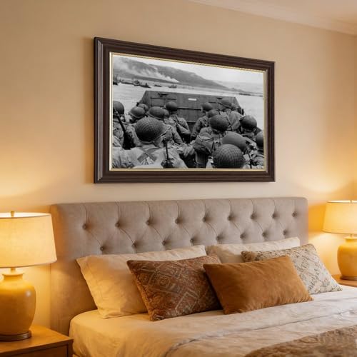 Tableau Omaha Beach de qualité supérieure sur cadre 50x75 - 4