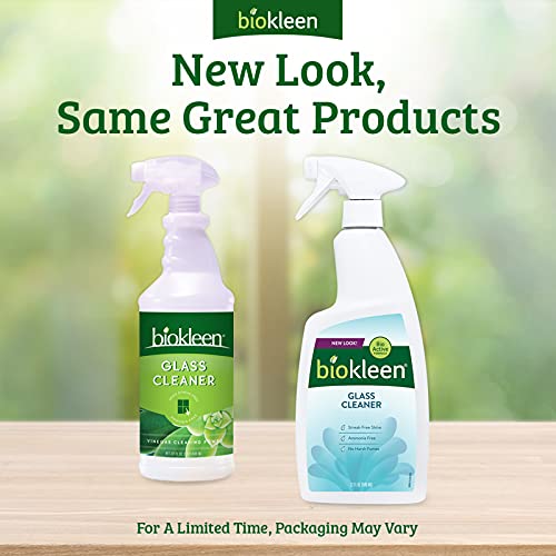 Biokleen Glass Cleaner Spray Concentrate Multipurpose, Dries Streak-Free, Eco-Friendly, Plant-Based - Packaging May Vary - 32 Ounces #TOP2