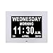 Produktbild Johnziny [Tagesuhr - Digitaler Kalender Uhr - 12 Alarme Demenz Alzheimer Memory Loss Vision beeinträchtigt Batterie Backup Wecker für Senioren/Senioren