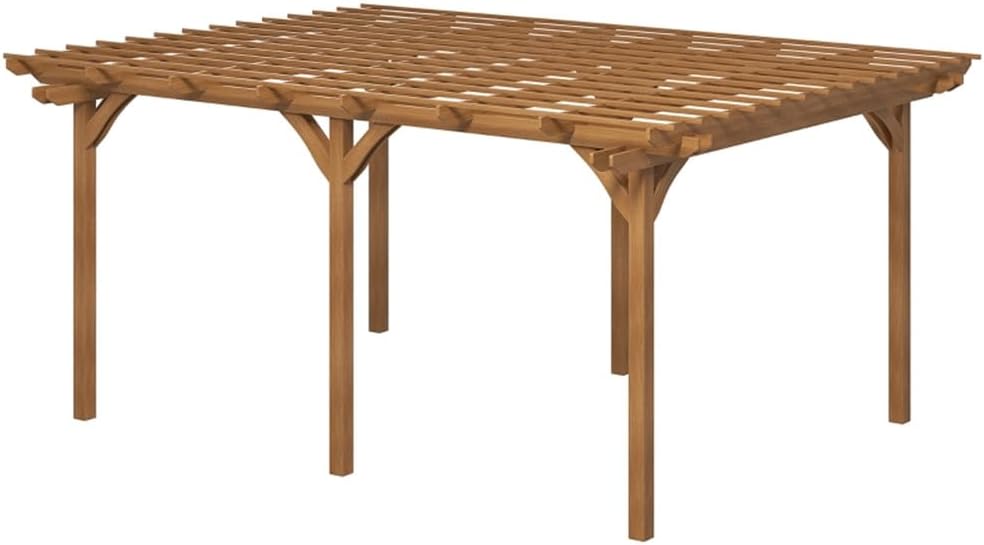 Transform Your Outdoor Space with a Gazebo Featuring a Galvanized Steel Roof - Shelter, Style, and Durability Combined! Ideal for Gardens, Patios, and Backyards (Brown)