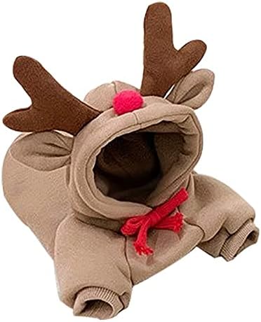 Ropa cálida de invierno para perro, lindo abrigo de frutas con capucha de forro polar para perros y mascotas, chaqueta de disfraz para bulldog