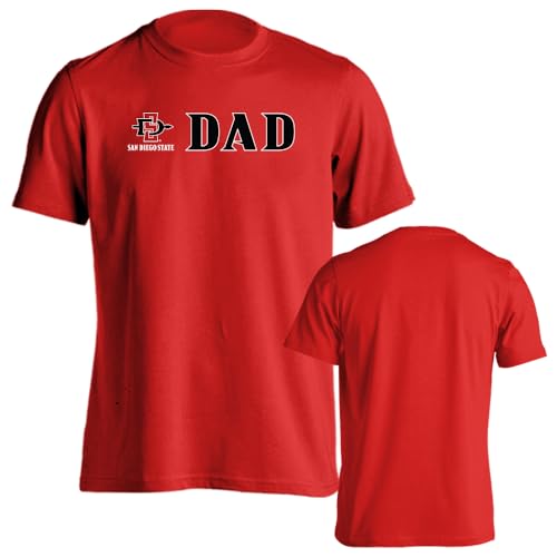 Sport Your Gear San Diego State Aztecs Dad Short Sleeve T-Shirt Red Large
