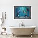 wall26 Open Window Creative Wall Decor - Beautiful Drawing of a Mermaid and Dolphin Interaction - Wall Mural, Removable Sticker, Home Decor - 24x32 inches