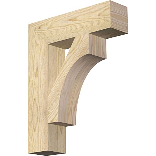 4"W x 16"D x 20"H Westlake Block Rough Sawn Bracket, Douglas Fir