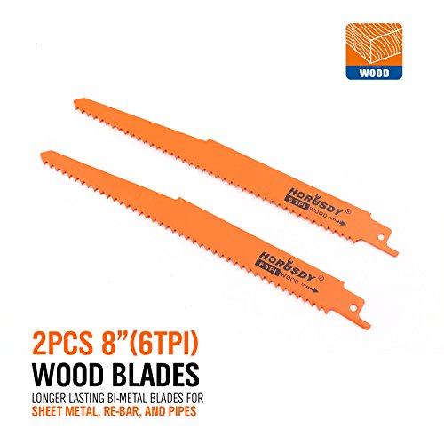 Horusdy Metal Reciprocating Saw Blade Set / Wood Pruning Saw Blades (10Piece )) #TOP3