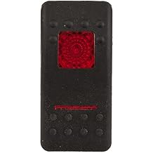 محرك K4 Contura II Soft Touch باللون الأسود، مع عدسة حمراء مربعة واحدة وعدسة حمراء شريطية واحدة