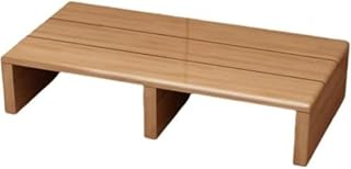 HongzyFirm踏み台 木竹製玄関幅40/50/60/80cm 高さ11/15cmステップ 足置き台 省スペース 上がり台 ひざ負担軽減 高齢者用 靴収納 健康的 (60x30x15cm)