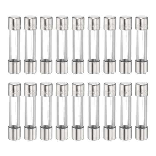 QUARKZMAN 18 Piezas De Fusibles 10A 250 Voltios Fusibles De Vidrio De Acción Rápida F10AL250V 6x30mm Fusibles Rápidos Para Sistemas Eléctricos De Luces Navideñas Microondas Televisores