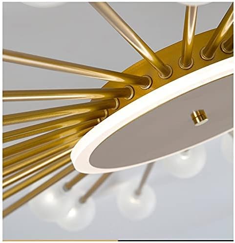 Generic Ceiling Chandelier Lamp, Modern LED Ceiling Chandeliers Chandelier for Living Room Bedroom Kitchen Indoor chandelier Decoration Lights Fixture (Color: 30 Heads Black, Size: Warm) ( photo 2