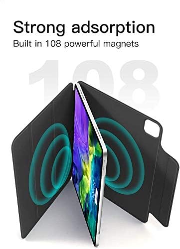 Image of ProElite for iPad Pro 11 Inch M4 /M5 2024 /2025 5th /6th Gen Case, iPad Pro 11 M4 /M5 2024 /2025 Folio Case, Convenient Magnetic Attachment, 2-Way Stand, Full Pencil 2 Support, Auto Sleep Wake, Lavender