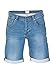 Produktbild MUSTANG Herren Jeans Shorts Chicago Real X Regular Fit Taschen Jeans Sommer Shorts Basic Kurze Hose Sweathose Stretch Denim Bermuda Blau w32, Größe:W 32, Farbe:Light Blue (312)