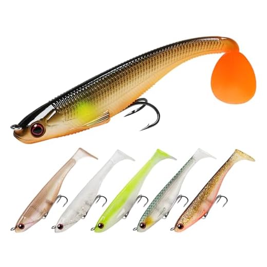 TRUSCEND Power Soft Fishing Lures Pre-Rigged BKK Hook, Japan Formula, Slow Sinking, Swimming, Jerking, Freshwater or Saltwater Swimmer for Bass Trout Pike Fishing Fishing Gifts for Men